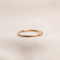 Gold stacking solid ring