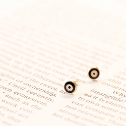 Evil Eye Studs Navy