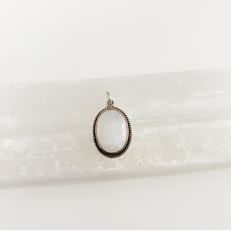 Moonstone or Tigers Eye Pendant