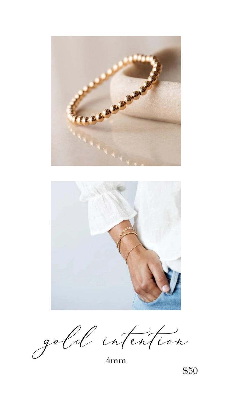 4mm Gold-Filled Intention Bracelet