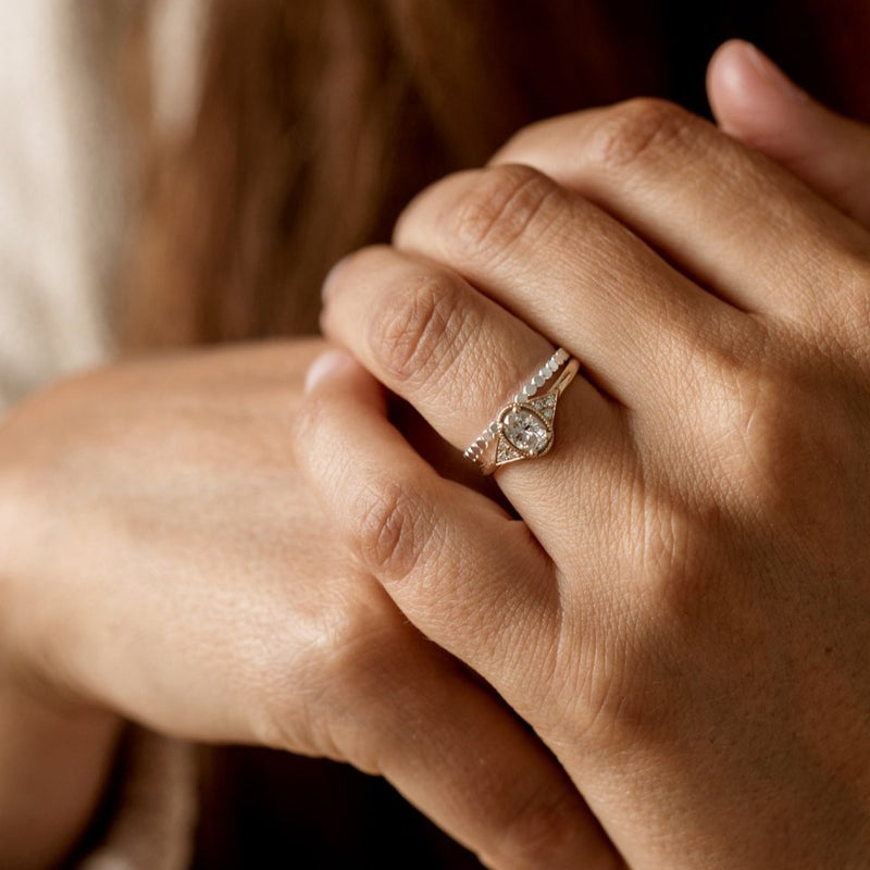 Sterling Beaded Ring