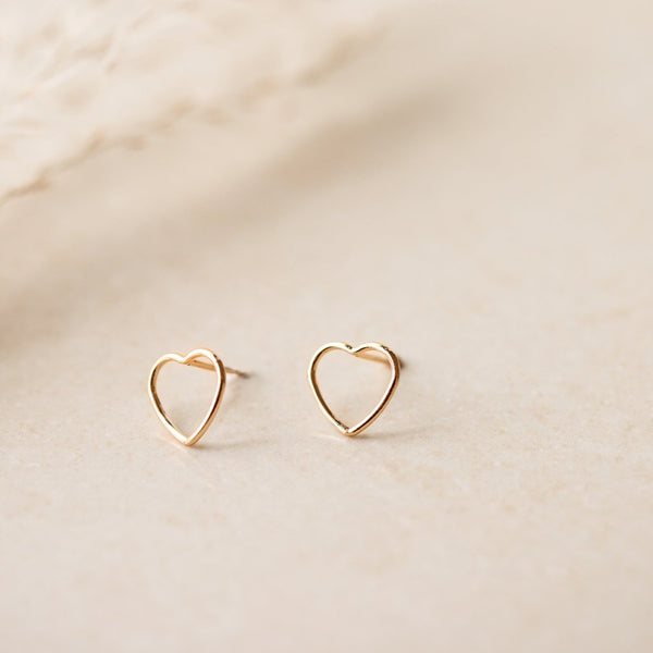 Open Heart Earrings