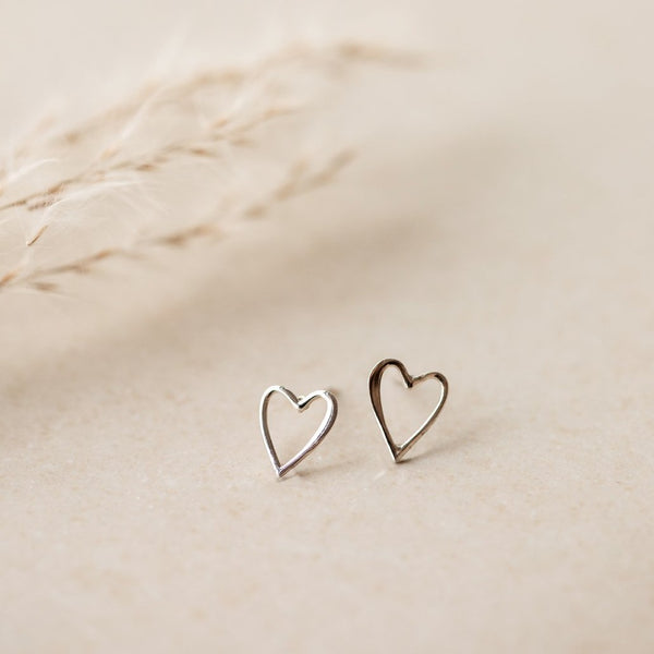 Sterling Heart Earrings