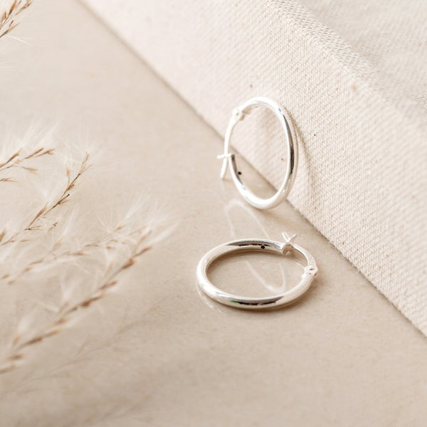 Chunky Sterling Hoops