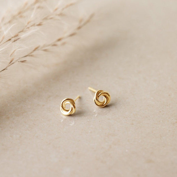 Gold Rose Studs