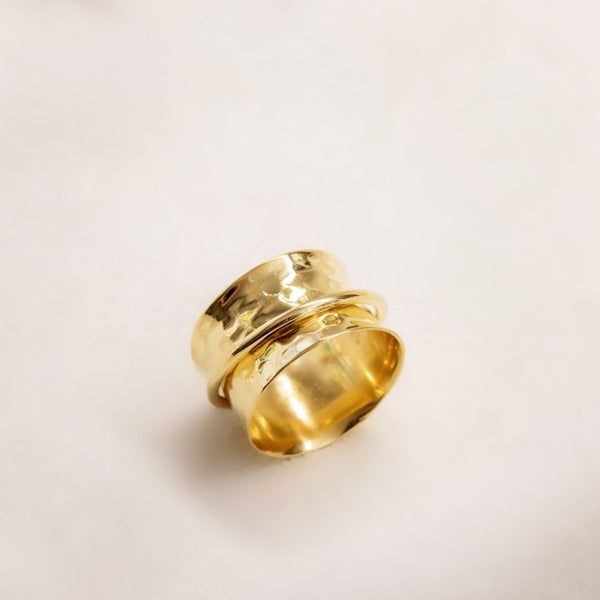 Gold Spinner Meditation Ring