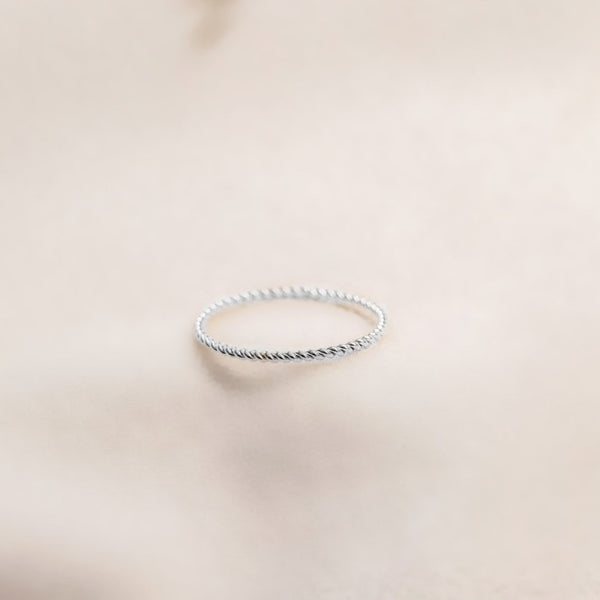 sterling silver twist ring