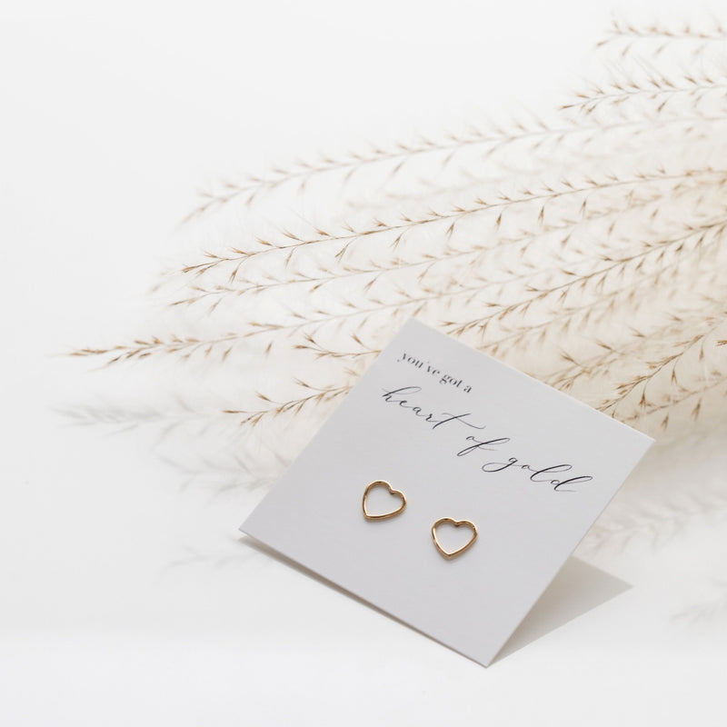Open Heart Earrings