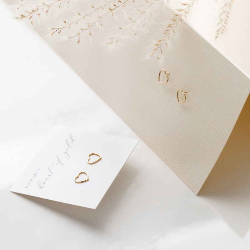 Open Heart Earrings