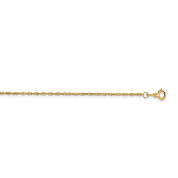 10kt gold singapore anklet